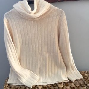Sarah Spencer cowl neck sweater, lightly worn.